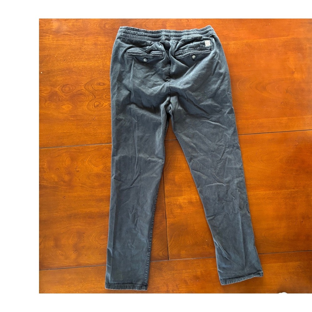 Marine Layer Mens Slim Fit Jogger Pants Charcoal Organic Cotton Blend Small - Picture 9 of 10